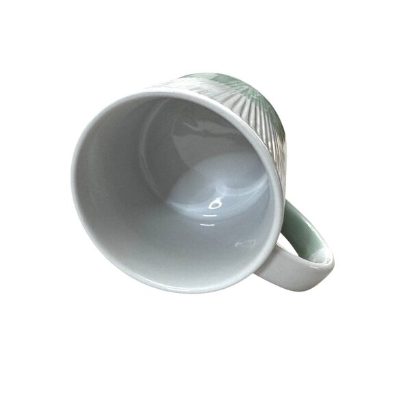 Starbucks 2014 Seafoam and White Textured Stacking Mug 14 oz - Picture 2 of 5